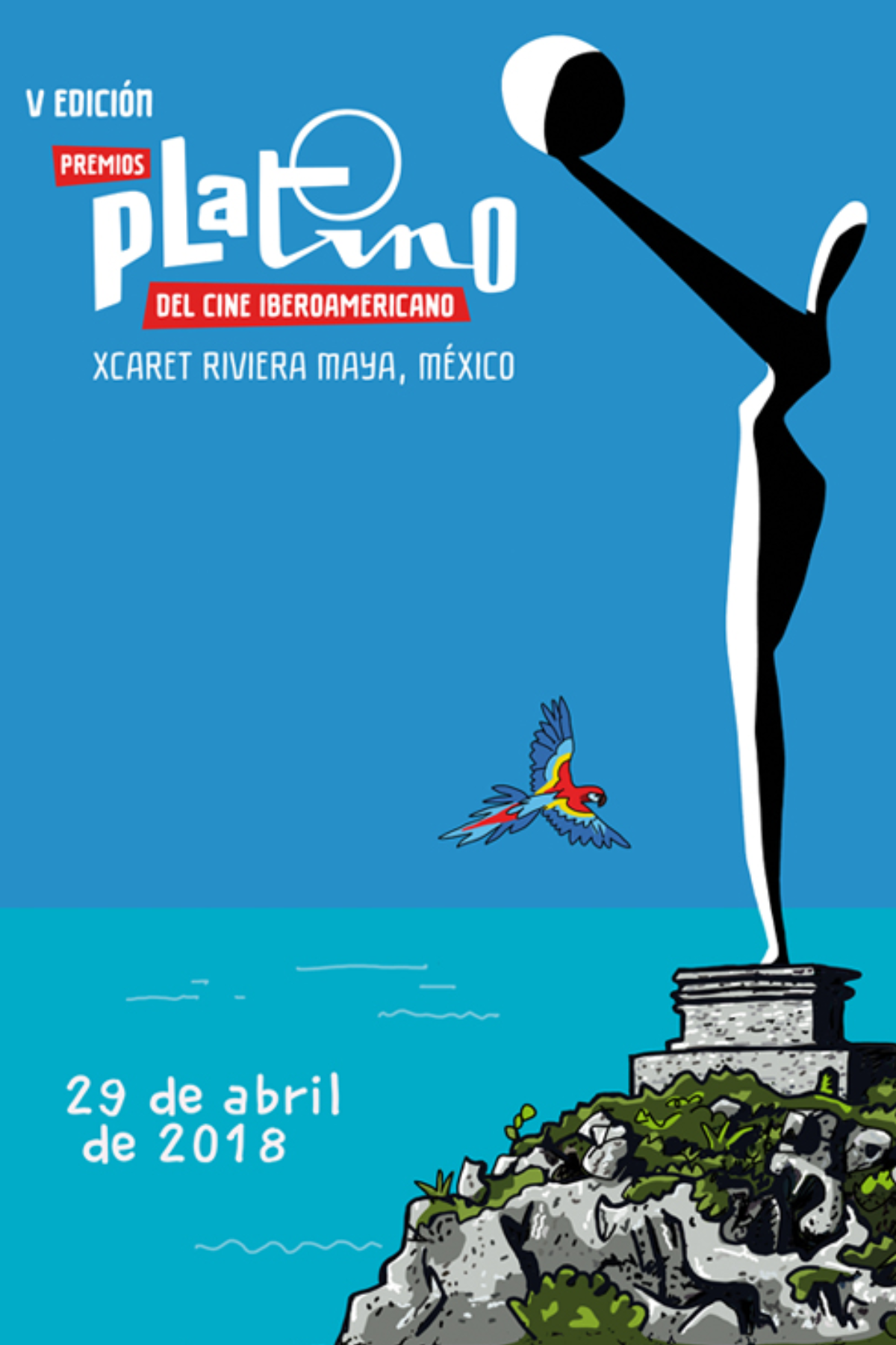 V Premios Platino - Xcaret, Riviera Maya Poster